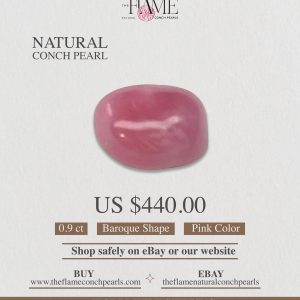 0.9ct Pink Natural Conch Pearl