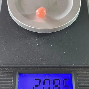 2,08 ct Natural Conch Pearl, pink color, round shape