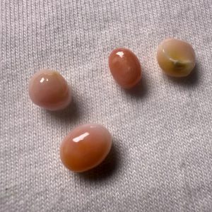 3.9ct Lot of Natural Conch Pearls, different colors and Shapes
