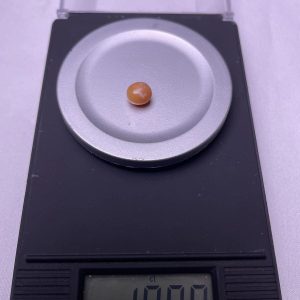 1.9ct Natural Conch Pearl with a round shape and Light Orange color
