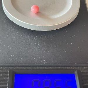 0,8 ct Natural Conch Pearl, pink color and round shape