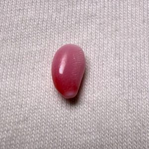 1ct Natural Queen Conch Pearl, Pink Color, Tear Shape with Flame