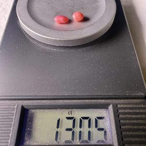 1.3ct Couple of Natural Queen Conch Pearls, Baroque and Pink