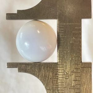 29,1 ct Natural Conch Pearl, white color and round shape with cracked