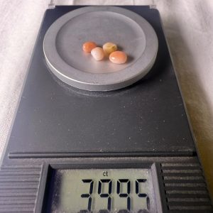 3.9ct Lot of Natural Conch Pearls, different colors and Shapes