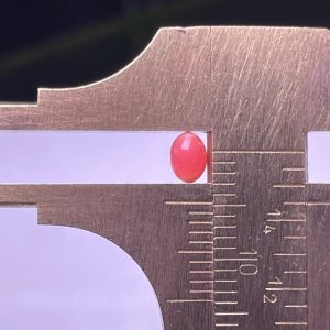 0.4ct Natural Pink Conch Pearl in Oval Shape.