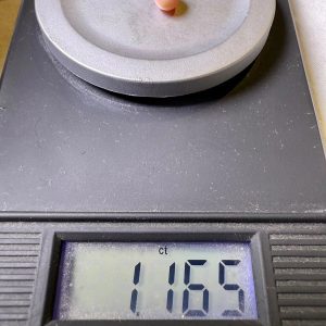 1.1 ct Natural Queen Conch Pearl with Perfect Oval Shape and Flame
