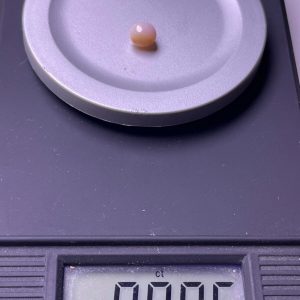 0.9ct Natural Conch Pearl with Baroque Shape and Light pink spotted