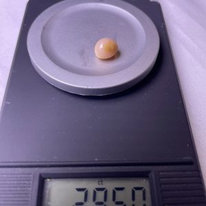 2.9ct Natural Conch Pearl in a Baroque Shape with light pink spotted color