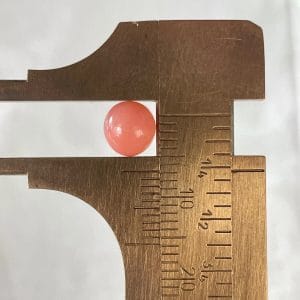 2,08 ct Natural Conch Pearl, pink color, round shape