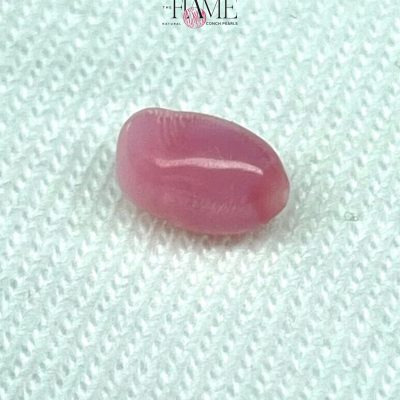 10- 0.83ct Natural Conch Pearl, pink with flame color and Baroque shape