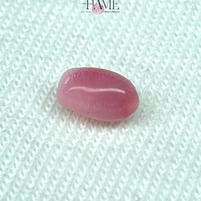 12- 0.83ct Natural Conch Pearl, pink with flame color and Baroque shape