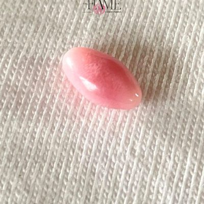12- 1.16 ct Natural Conch Pearl, pink color and oval egg-shaped