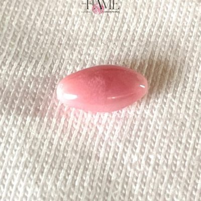 13- 1.16 ct Natural Conch Pearl, pink color and oval egg-shaped
