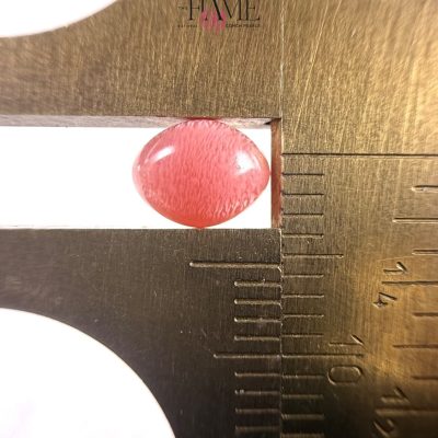 2- 1.5 ct Natural Conch Pearl with Beautiful Flame and color in a Gorgeous Shape