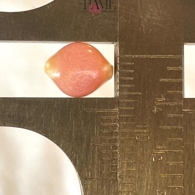 2- 2.4 ct Natural Conch Pearl, pink color and baroque shape