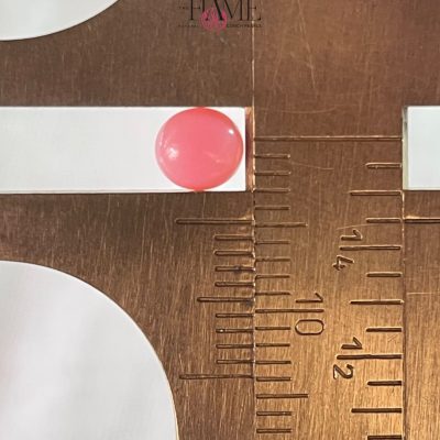 3- 0.8ct Natural Conch Pearl, pink color and round shape
