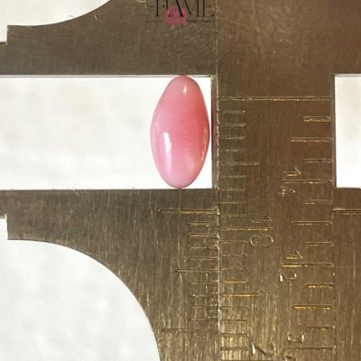 3- 1.16 ct Natural Conch Pearl, pink color and oval egg-shaped