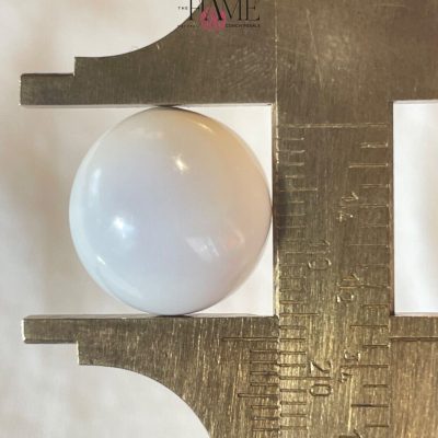 3- 29.1ct Natural Conch Pearl, white color and round shape with cracked