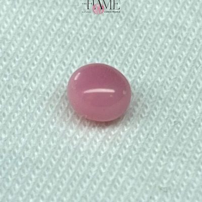 4- 0.8ct Natural Conch Pearl, pink color and round shape