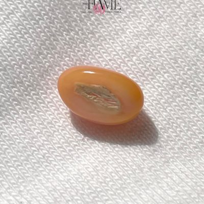 4- 2.9ct Natural Conch Pearl, Pink with Yellow Spotted and Baroque Shape