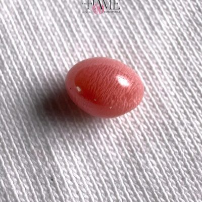 5- 1.5 ct Natural Conch Pearl with Beautiful Flame and color in a Gorgeous Shape