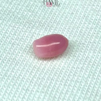 6- 0.83ct Natural Conch Pearl, pink with flame color and Baroque shape
