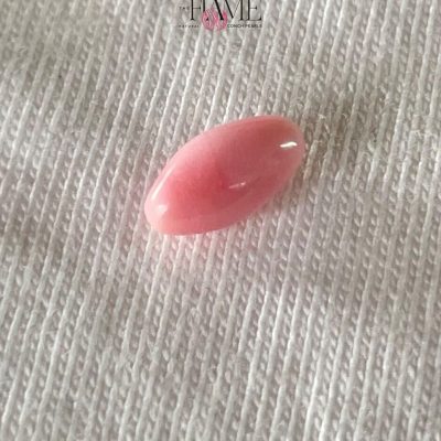 6- 1.16 ct Natural Conch Pearl, pink color and oval egg-shaped