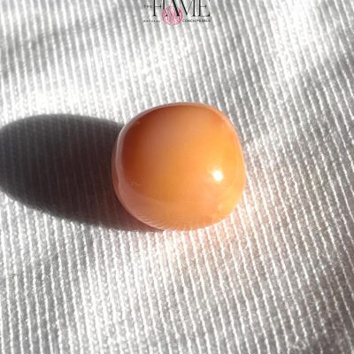 6- 10.2ct Natural Conch Pearl, Round Shape and Orange color