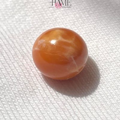 6- 5.4ct Orange Natural Conch Pearl With Perfect Round Shape.jpg