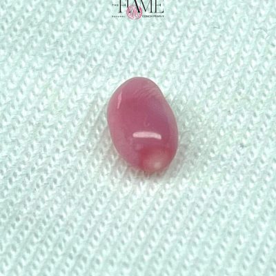 7- 0.83ct Natural Conch Pearl, pink with flame color and Baroque shape