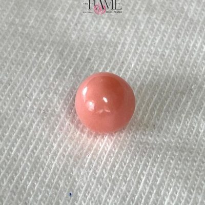 7- 2.08ct Natural Conch Pearl, pink color, round shape
