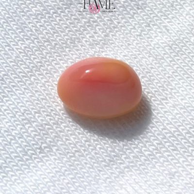 7- 2.9ct Natural Conch Pearl, Pink with Yellow Spotted and Baroque Shape
