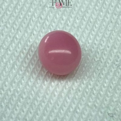 8- 0.8ct Natural Conch Pearl, pink color and round shape