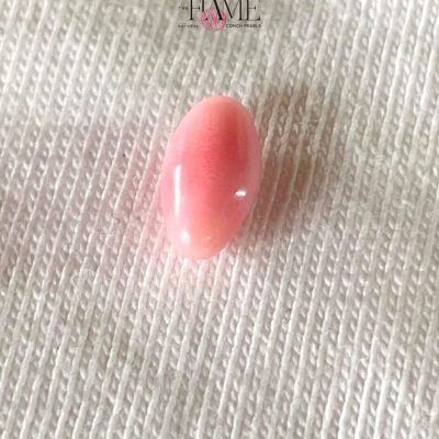 8- 1.16 ct Natural Conch Pearl, pink color and oval egg-shaped