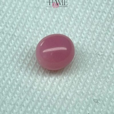 9- 0.8ct Natural Conch Pearl, pink color and round shape