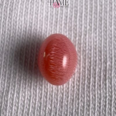 9- 1.5 ct Natural Conch Pearl with Beautiful Flame and color in a Gorgeous Shape
