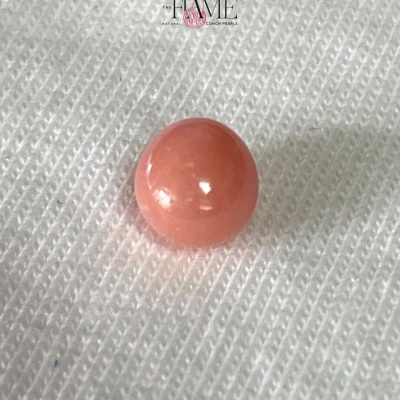 9- 2.08ct Natural Conch Pearl, pink color, round shape