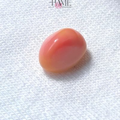 9- 2.9ct Natural Conch Pearl, Pink with Yellow Spotted and Baroque Shape